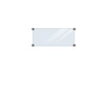 Plus Artura WPC Zaun mit Klarglas 90 x 175 cm