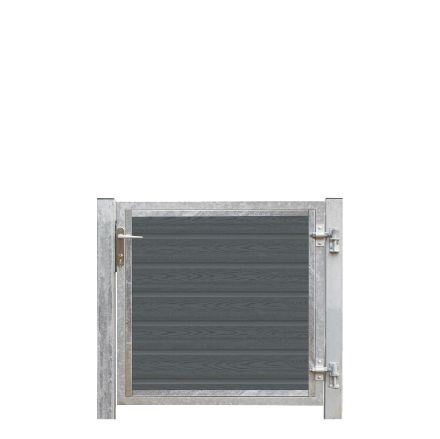 Plus Artura WPC Tor 115 x 95 cm + Pfosten - Einbetonieren - Anschlag rechts Plus Artura WPC Tor 115 x 95 cm + Pfosten - Einbetonieren - Anschlag rechts