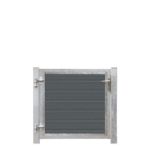Plus Artura WPC Tor 115 x 95 cm + Pfosten - Einbetonieren - Anschlag links