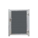 Plus Artura WPC Tor 115 x 135 cm + Pfosten - Einbetonieren - Anschlag rechts