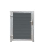 Plus Artura WPC Tor 115 x 135 cm mit Pfosten - Einbetonieren - Anschlag links