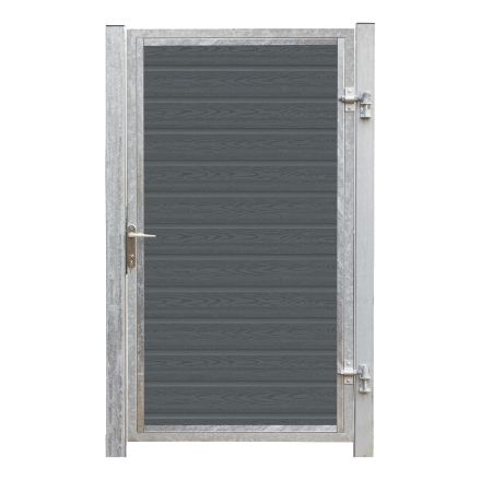 Plus Artura WPC Tor 115 x 175 cm mit Pfosten - Anschlag rechts Plus Artura WPC Tor 115 x 175 cm mit Pfosten - Anschlag rechts