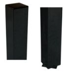 Plus Artura WPC Tor 115 x 175 cm mit Pfosten grauschwarz -  Anschlag links