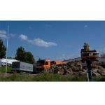 Nestle Tenimeter - Teleskop - Nivellierlatte- 5 m im Einsatz