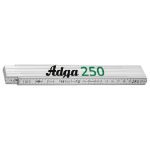 Adga 250 Gliedermaßstab Zollstock 2m – Modell 6583 weiß
