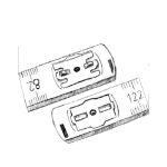Adga 250 Gliedermaßstab Zollstock 2m – Modell 6583 weiß Detail