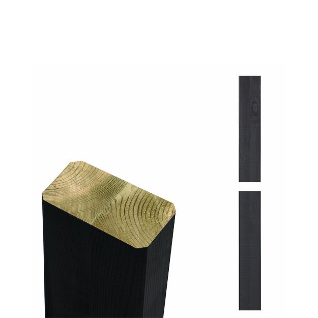 Bild von Plus Premium Leimholzpfosten NTR-A 4,5 x 9 x 179 cm schwarz