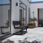 Plus Relax Bank 150 cm ThermoWood schwarz - schwarz Neu 2026 Ambiente Aussenbild