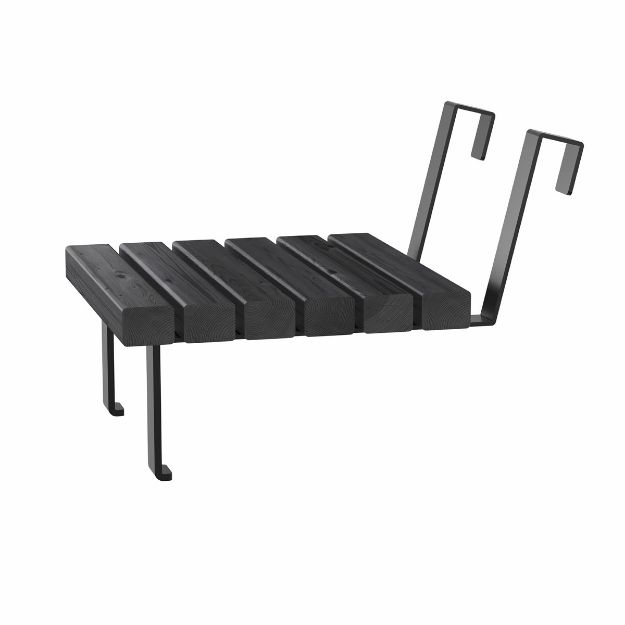 Plus Relax Hängetisch 40 cm ThermoWood schwarz - schwarz