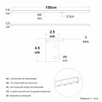 Plus Saga Zaun ThermoWood 150 × 120 cm Montage der schwarzen Führungen