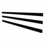 Plus Saga Sichtschutz-Zaun ThermoWood Führungen schwarz