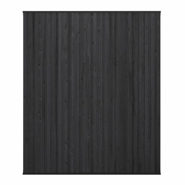 Plus Noor Sichtschutz-Zaun schwarz 150×178 cm