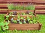 Plus Treppen-Beet 3-stufig Pflanzkasten 120 cm imprägniert Stufenbeet FSC 18305-2
