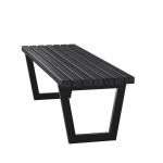 Plus Siesta Living Bank und Tisch Möbel 150 cm schwarz - schwarz