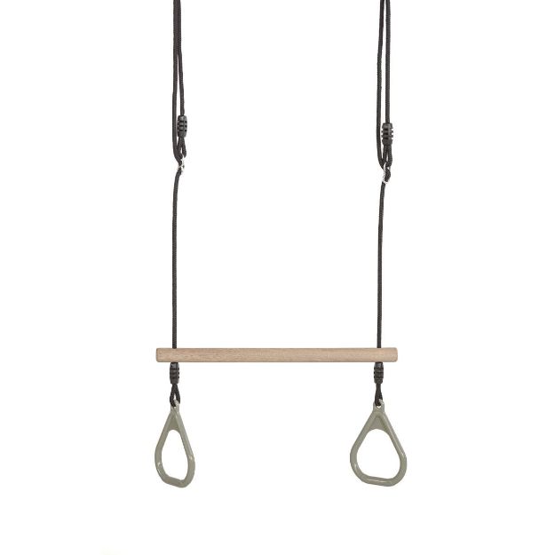 Plus Lux Trapezschaukel mit Ringen - Nordic Green