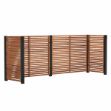 Plus Tokyo Mülltonnenverkleidung - 4 Tonnen - ThermoWood - schwarz 384 cm