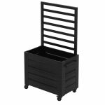 Plus Cubic rollender Raumteiler Rankkasten 87 x 50 x 155 cm schwarz-schwarz Profi-Rolle