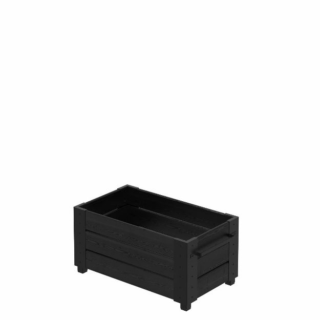 Plus Cubic Blumenkasten 87 x 50 x 42 cm schwarz-schwarz