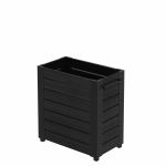 Plus Cubic Blumenkasten 87 x 50 x 95 cm schwarz-schwarz