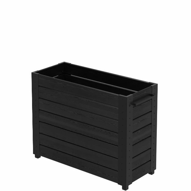 Plus Cubic Blumenkasten 120 x 50 x 92 cm schwarz-schwarz