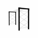 Plus Cubic Trockengestell - Modell 3 mit Rankgitter - schwarze Edition