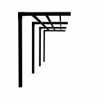 Plus Arcade Pergola Hausanschluss Modell 2 - 575 x 149 x 217 cm