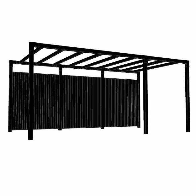 Plus Arcade Pergola Freistehend mit Sichtschutz Modell 6 - 486 x 257 x 217 cm