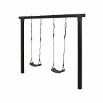 Plus Cubic Schaukelgestell mit 2 Schaukeln 268 x 9 x 209 cm schwarze / schwarz