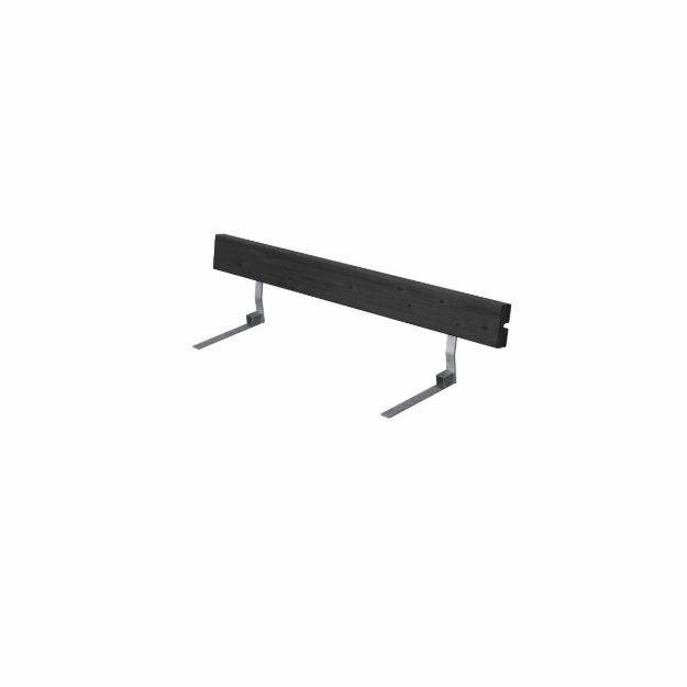Plus Rückenlehne Kiefer-Fichte schwarz 118 cm für Basic Kinder-Picknicktisch