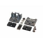 verzinkte Halterungen für Glaszaun im Lieferumfang