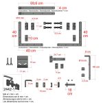 Koplettes Beschläge Set für Doppeltore Plus Silence