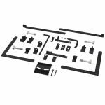 Beschläge Set im Lieferumfang für Plus Silence Sichtschutz Doppeltor schwarz 200 x 170 cm