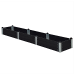 Plus Pipe Hochbeet 80 x 400 x 36 cm hoch schwarz