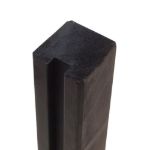 Plus Abschlusspfosten Profilpfosten 1 Nut 9 x 9 x 188 cm NTRA PEFC schwarz