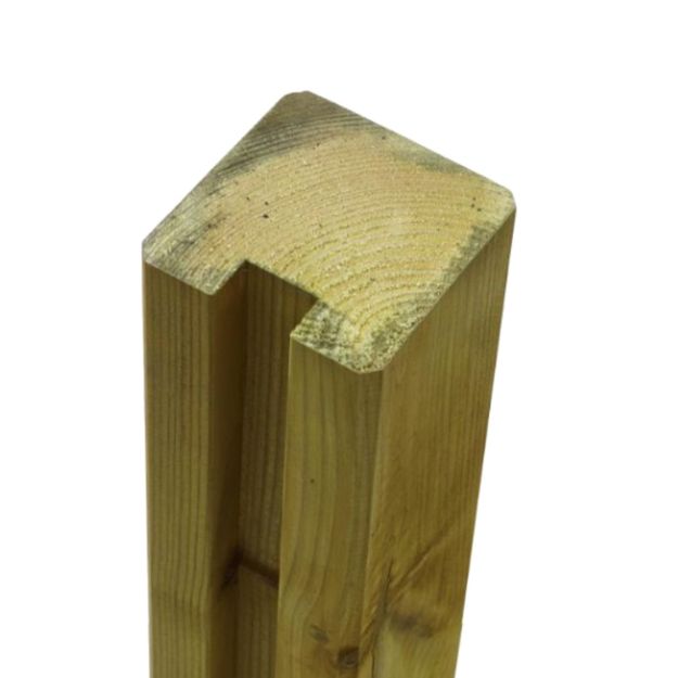 Plus Abschlusspfosten Profilpfosten 1 Nut 9 x 9 x 268 cm NTRA PEFC druckimprägniert