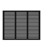 Plus Harmoni Zaun schwarz 180 x 140 cm
