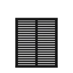 Plus Harmoni Zaun schwarz 120 x 140 cm