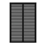 Plus Harmoni Sichtschutz-Zaun schwarz 120 x 180 cm