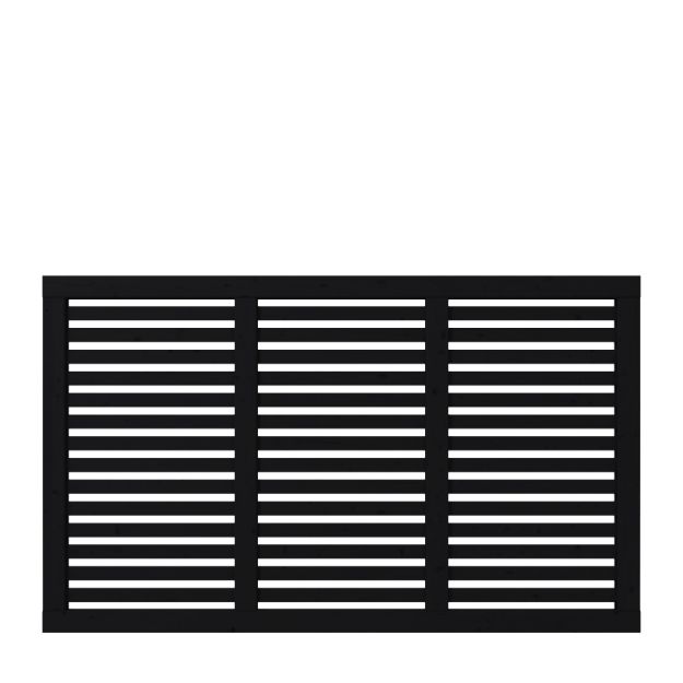 Plus Harmoni Zaun schwarz 180 x 107 cm