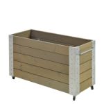 Plus Cubic rollender Blumenkasten 120 x 50 x 70 cm graubraun