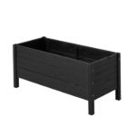 Plus Pflanzkasten Blumenkasten mit Füßen 88 x 39 cm schwarz