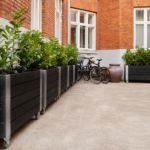 Plus Cubic rollender Blumenkasten 120 x 50 x 70 cm schwarz schöner Pflanzkasten für Heim, garten, Gastronomie, Ladengeschäft Ambiente als Raumtrenner oder für gutes Aussehen