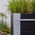 Plus Cubic rollender Blumenkasten 120 x 50 x 70 cm schwarz schöner Pflanzkasten für Heim, garten, Gastronomie, Ladengeschäft Ambiente