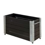 Plus Cubic rollender Blumenkasten 120 x 50 x 70 cm schwarz