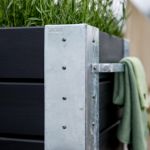 Plus Cubic rollender Blumenkasten 120 x 50 x 45 cm schwarz Pflanzkasten für Abtrennung / Deko Premium Qualität Dteailabbildung