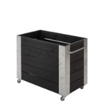 Plus Cubic rollender Blumenkasten 87 x 50 x 70 cm schwarz