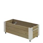 Plus Cubic rollender Blumenkasten 120 x 50 x 45 cm graubraun