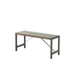 Plus Funkis Bank 103 cm graubraun Premium Bierbank