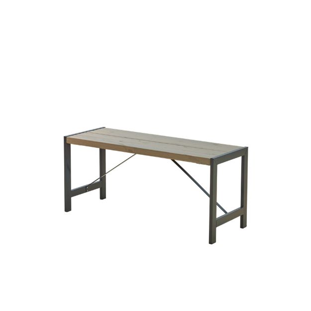Plus Funkis Bank 103 cm graubraun Premium Bierbank
