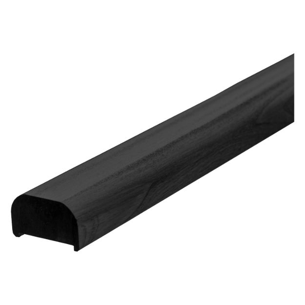 Plus Handlauf aus Kiefer Kernholz 199 cm schwarz für Geländer Outdoor